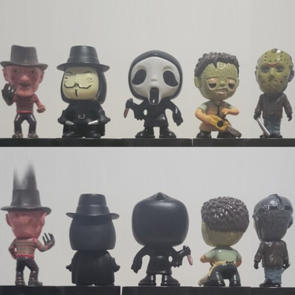 10 Horror Slasher Thriller Psycho Killer Movie Collectable Miniature Figures - Picture 4 of 16